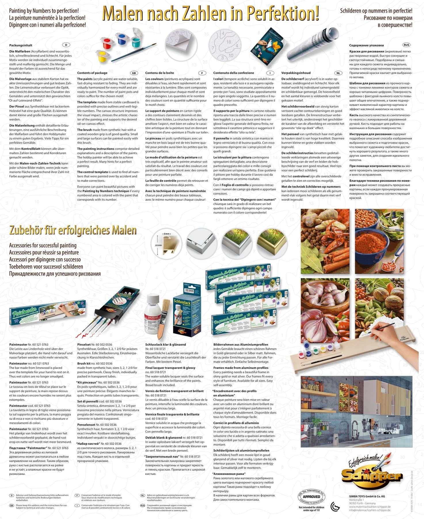 Schipper Mnz - Gewürze (Quattro) - Malen Nach Zahlen Mit Exotischem Flair 609340719 Werbung, Plakat, Seite, Text
