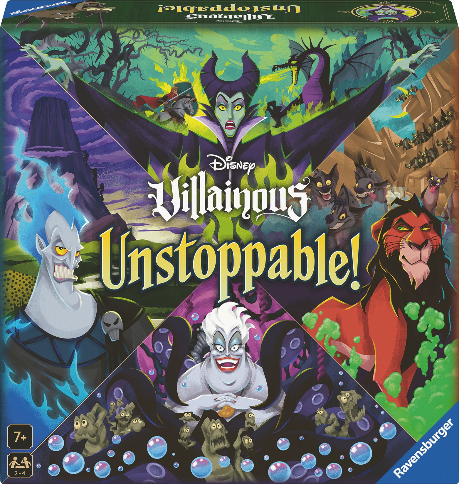 Ravensburger 24694 Disney Villainous Family Game Einfaches Brettspiel im Villainous Universum für 2-4 Spieler ab 7 Buch, Veröffentlichung, Comics
