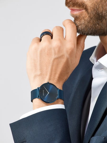 Bering 15739-397 Unisex Uhr, Milanaise, Blau