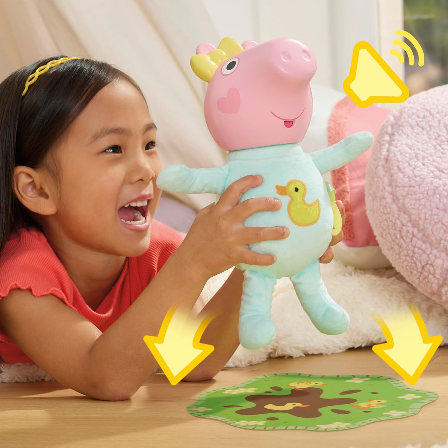 Peppa Pig Oinks And Snuggles Feature Item Kopf, Person, Gesicht, Glücklich, Kind