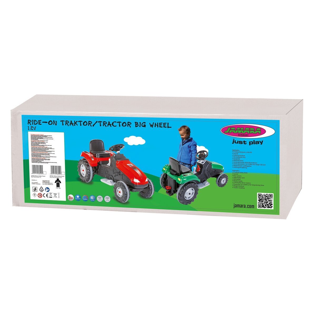 JAMARA Ride-on Traktor Big Wheel 12V grün ab 3 Jahren JAMARA Ride-on Traktor Big Wheel 12V grün ab 3 Jahren