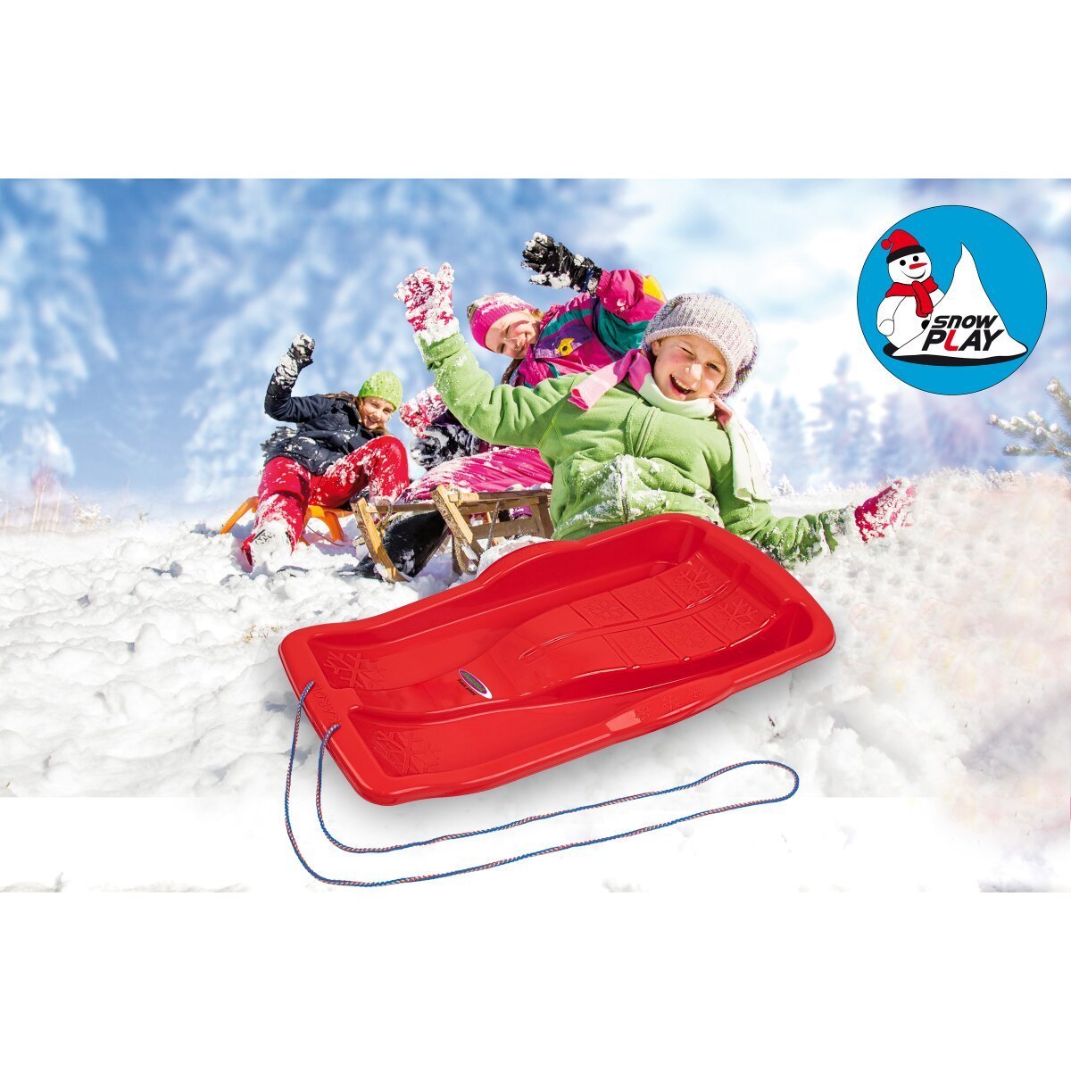 JAMARA Snow Play Bob Karol 80cm rot ab 3 Jahren