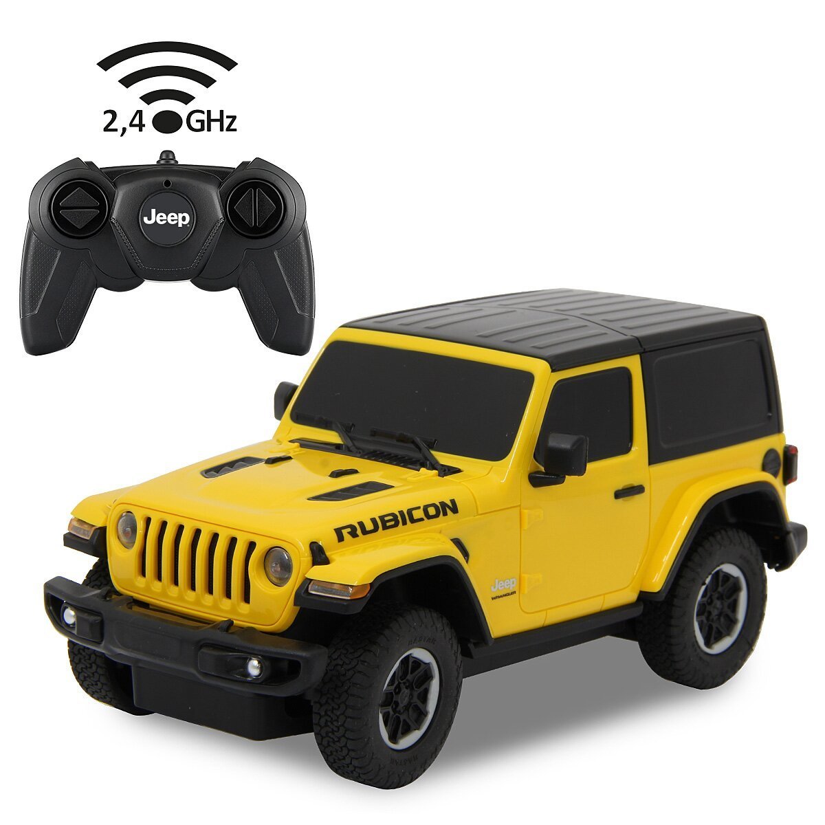 JAMARA Jeep Wrangler JL 1:24 gelb 2,4GHz ab 6 Jahren JAMARA Jeep Wrangler JL 1:24 gelb 2,4GHz ab 6 Jahren