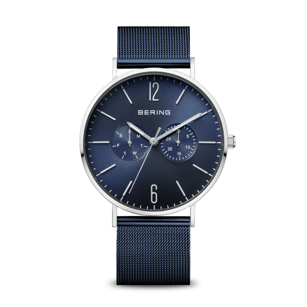 Bering 14240-303 Herrenuhr, Milanaise, Blau/Silber Bering 14240-303 Herrenuhr, Milanaise, Blau/Silber