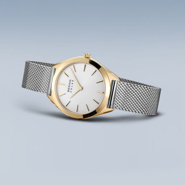 Bering 17331-010 Damenuhr, Milanaise/Solar, Si/Go Bering 17331-010 Damenuhr, Milanaise/Solar, Si/Go