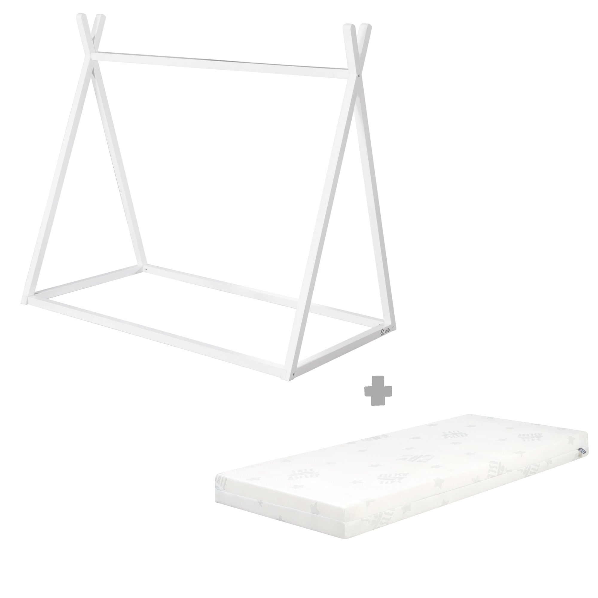 Roba 1062860WE Tipibett 'Montessori' Weiß - Bild 6 Roba 1062860WE Tipibett 'Montessori' Weiß - Produktbild 6