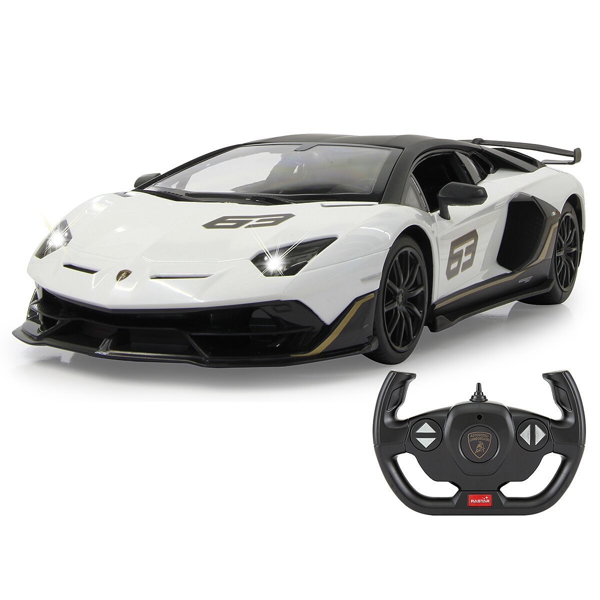 JAMARA Lamborghini Aventador SVJ Performance 1:14 weiß 2,4GHz ab 6 Jahren