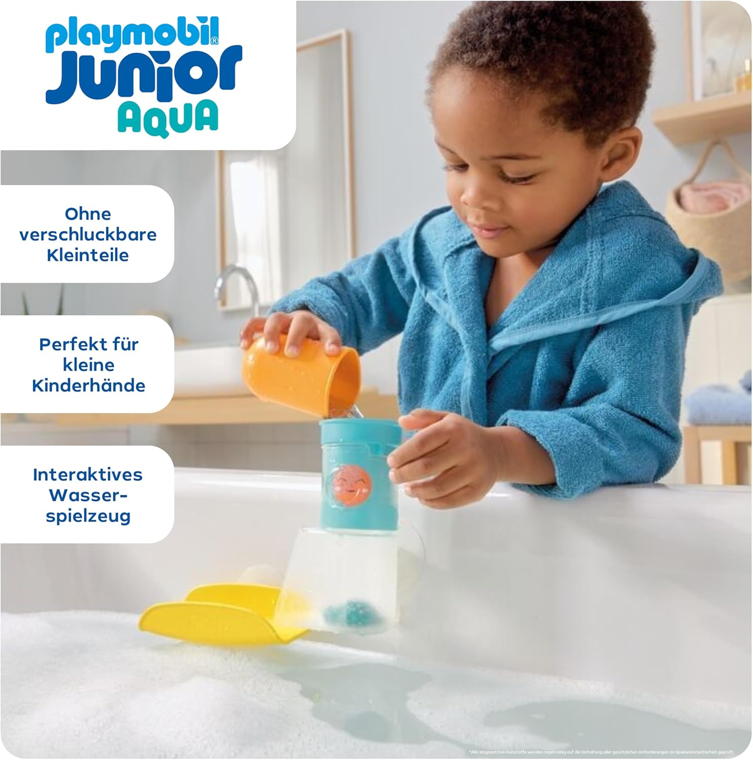 PLAYMOBIL 71775 junior aqua: wasserfalltank mit rutsche Baden, Flasche, Shaker