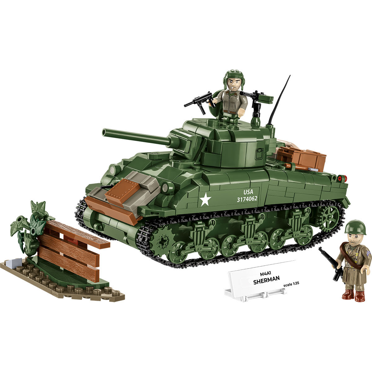 COBI 3126 - M4A1 Sherman Maßstabb 1:35) - Bild 5 COBI 3126 - M4A1 Sherman Maßstabb 1:35) - Bild 5