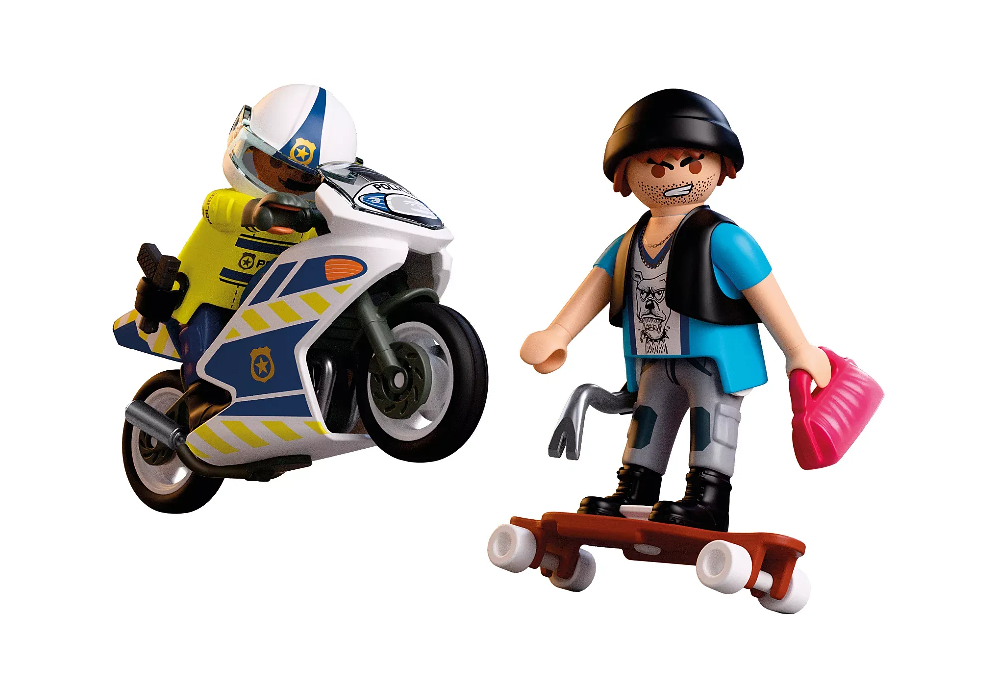PLAYMOBIL® 72079 Verfolgungsjagd mit Motorrad PLAYMOBIL® 72079 Verfolgungsjagd mit Motorrad