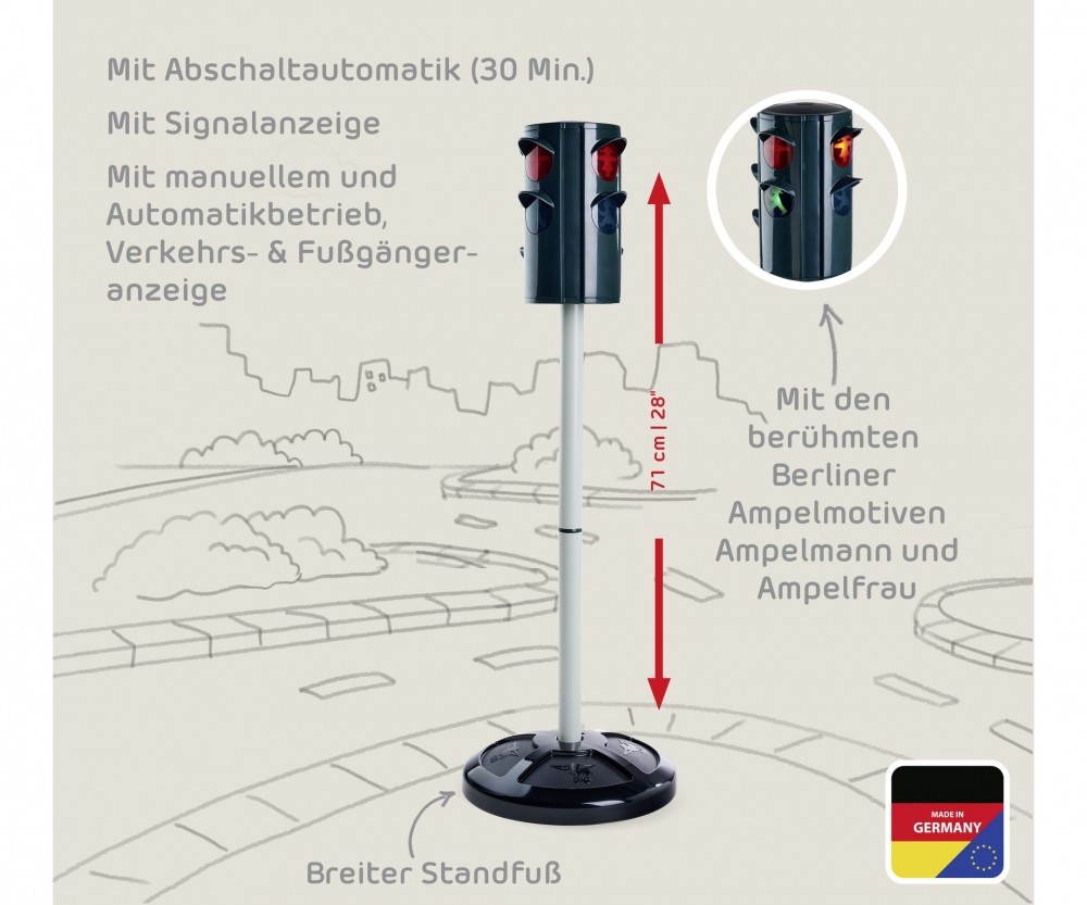 BIG Verkehrsampel Ampelmann 800055480 Licht, Ampel