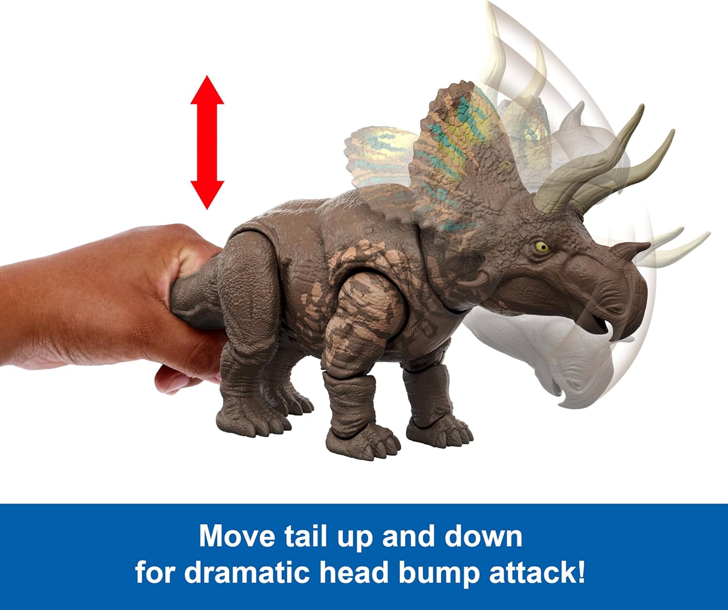 Jurassic World™ Gigantic Thrashers Eotriceratops Tier, Dinosaurier, Reptil