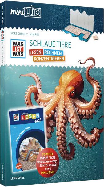 miniLÜK-Set WAS IST WAS Schlaue Tiere ab 5 Tier, Leben, im, Meer, Wirbellose, Oktopus