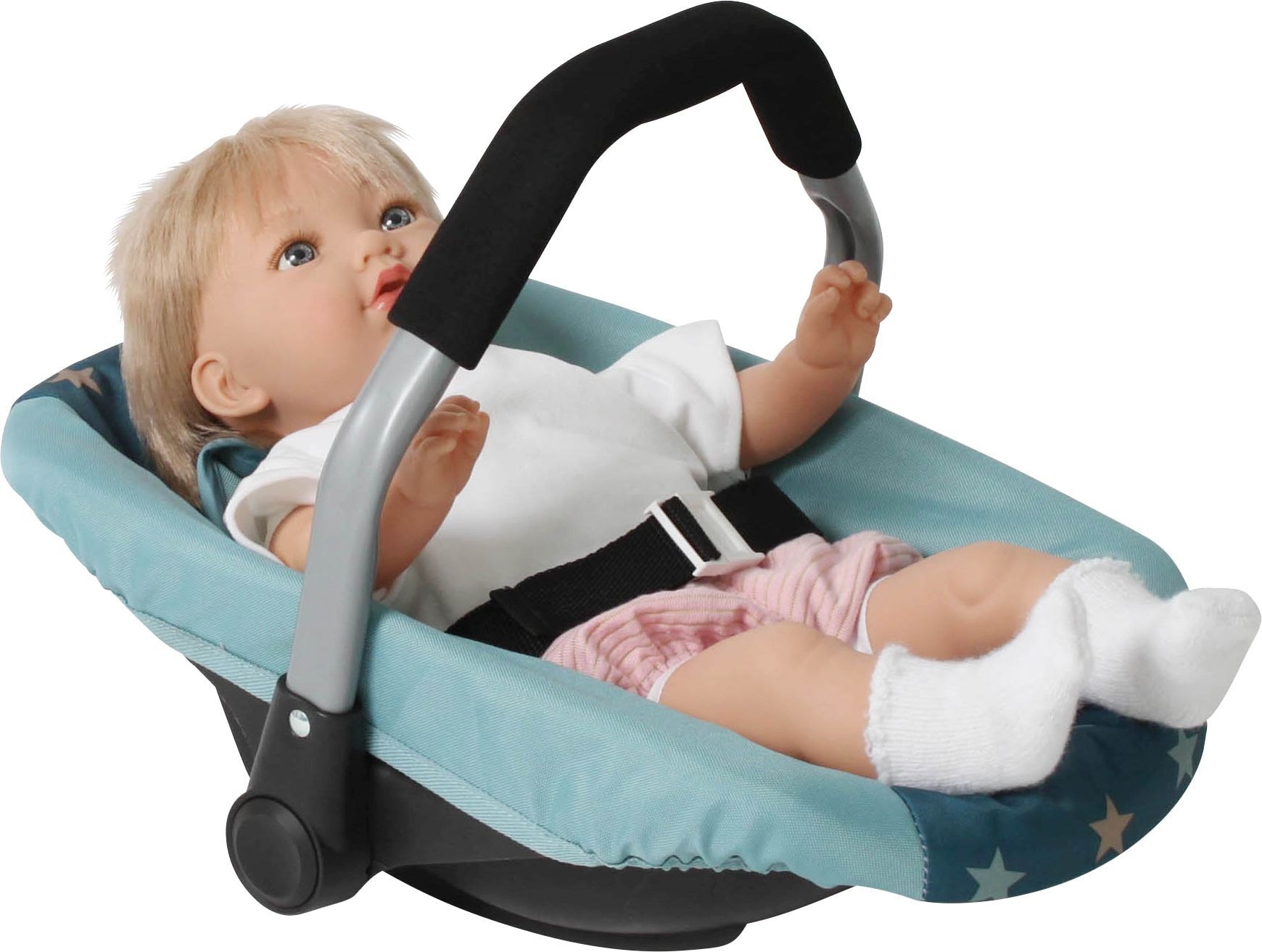 Puppen-Autositz - Sieglinde Bayer - SIEGLINDE 708-18 Puppe - Sieglinde Bayer - Puppen-Autositz - Modell SIEGLINDE 708-18 Produktbild fuer Online-Shop
