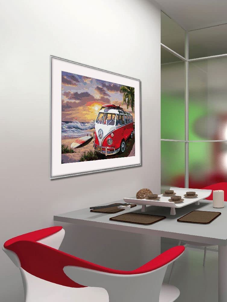 Schipper Mnz - Volkswagen T1 - Kultauto Als Malset Auf Leinwand 609130861 Tabelle, Innenarchitektur, Esszimmer, Esstisch, Stuhl