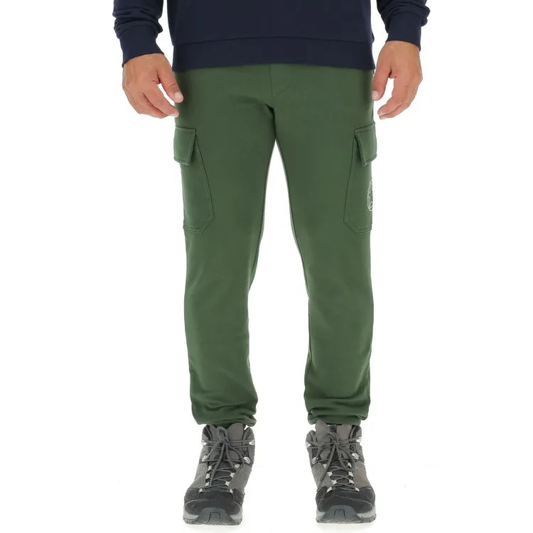 JEEP Herren Cargo-Jogginghose O102896DG - Dunkelgrün mit Jeep-Star-Print und Cargotaschen JEEP Herren Cargo-Jogginghose O102896DG - Dunkelgrün mit Jeep-Star-Print und Cargotaschen