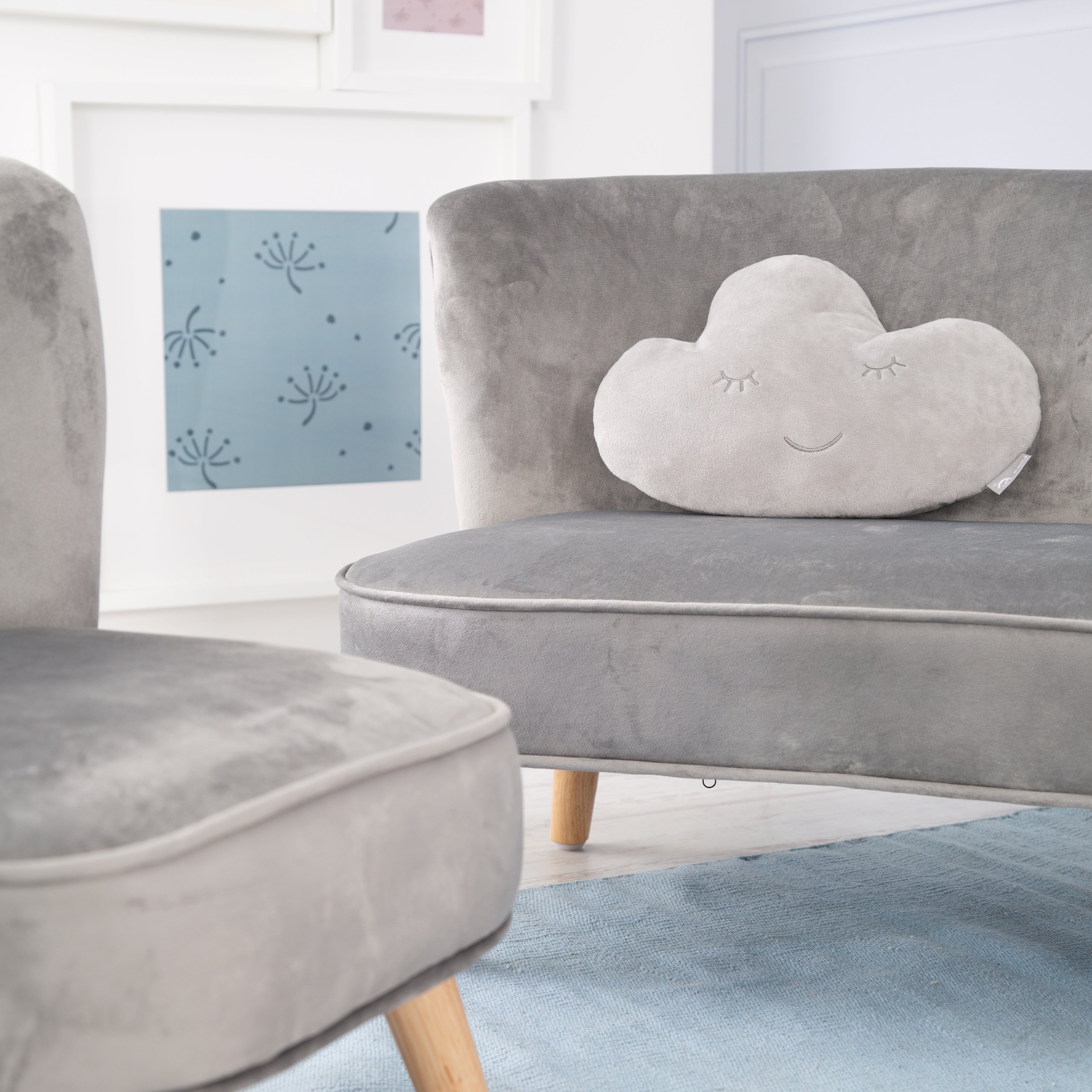 Roba 230S07M3 Lil Sofa Set groß roba Style grau – Spielmöbel - Bild 3 Roba 230S07M3 Lil Sofa Set groß roba Style grau – Spielmöbel - Produktbild 3