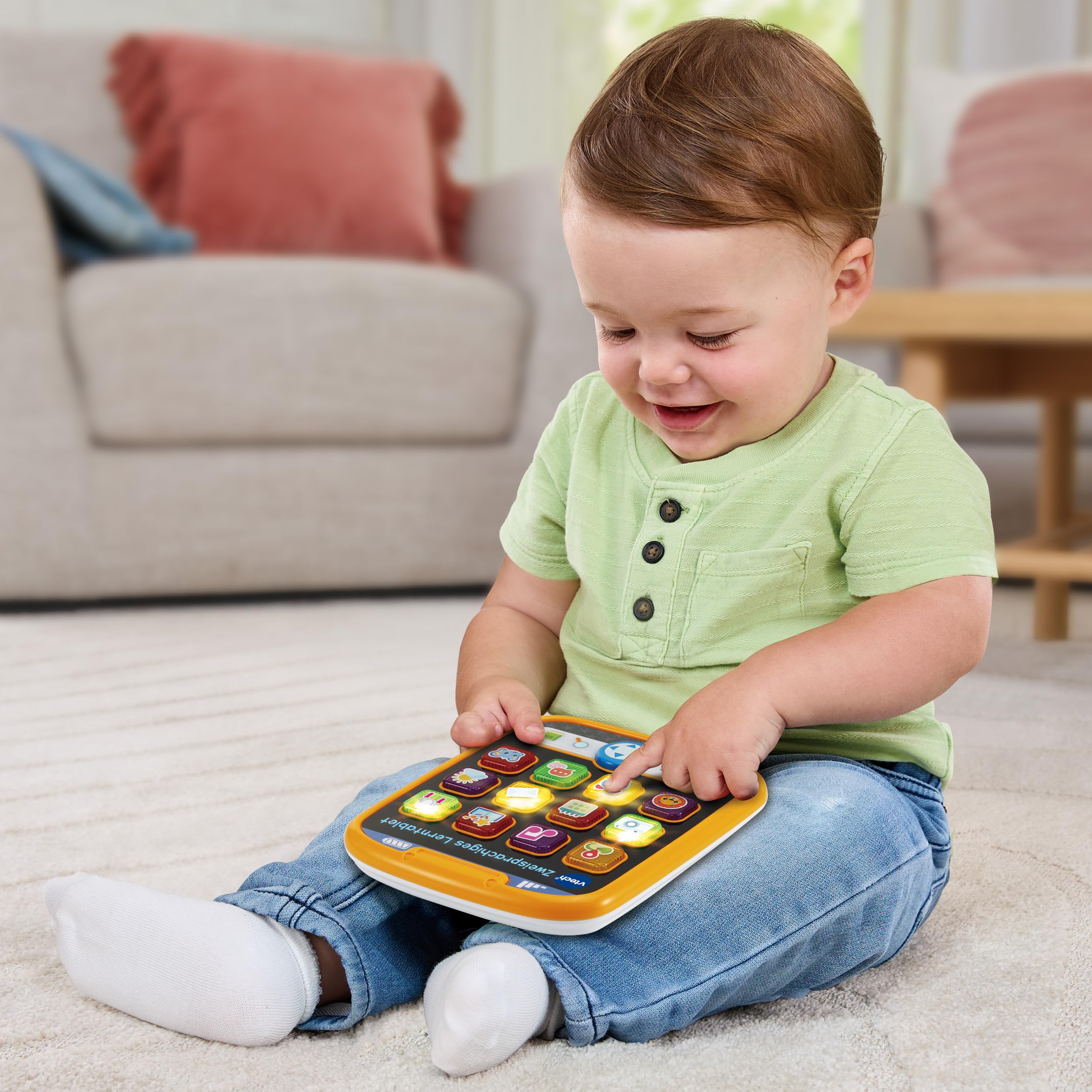 VTech Baby - Zweisprachiges Lerntablet 80578544 Gesicht, Kopf, Person, Portrait, Sitzen