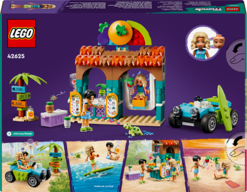 LEGO® Friends Smoothie-Stand am Strand Spielset 42625 Rad, Person, Spielbereich, Spielzeug, Gesicht