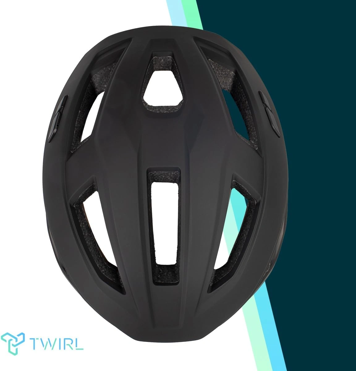 TWIRL 730470 – Fahrradhelm City One 53–56 cm Schwarz mit LED TWIRL 730470 – Fahrradhelm City One 53–56 cm Schwarz mit LED