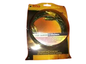 Boss Audio HRCA3 RCA-Kabel – 0,9 m, doppelt geschirmt, vergoldete Stecker