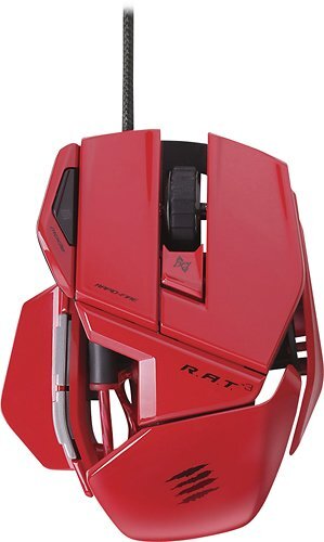 Mad_Catz_CYBORG_MOUSE_R.A.T.3_3500DPI_RED_(MCB437030013/04/1), Computerausrüstung, Elektronik, Hardware, Maus, Helm