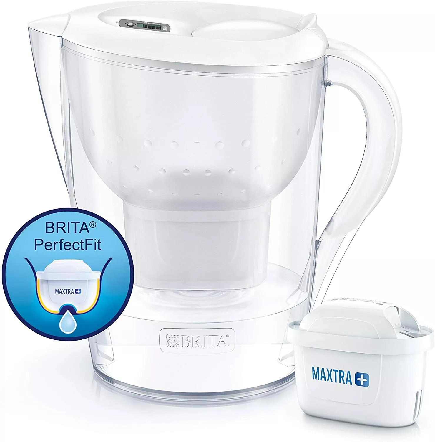 BRITA „Marella XL“ - Tischwasserfilter 3,5 l, Weiß, inkl. 1× MAXTRA+ Filter BRITA „Marella XL“ - Tischwasserfilter 3,5 l, Weiß, inkl. 1× MAXTRA+ Filter