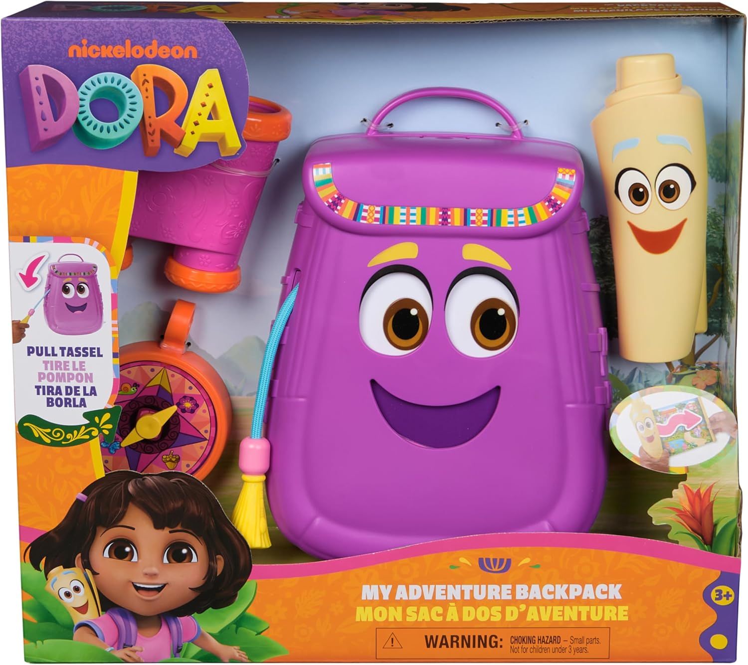 Dora the Explorer My Adventure Backpack Lila Kinderrucksack mit Dora-Motiv und Zubehör