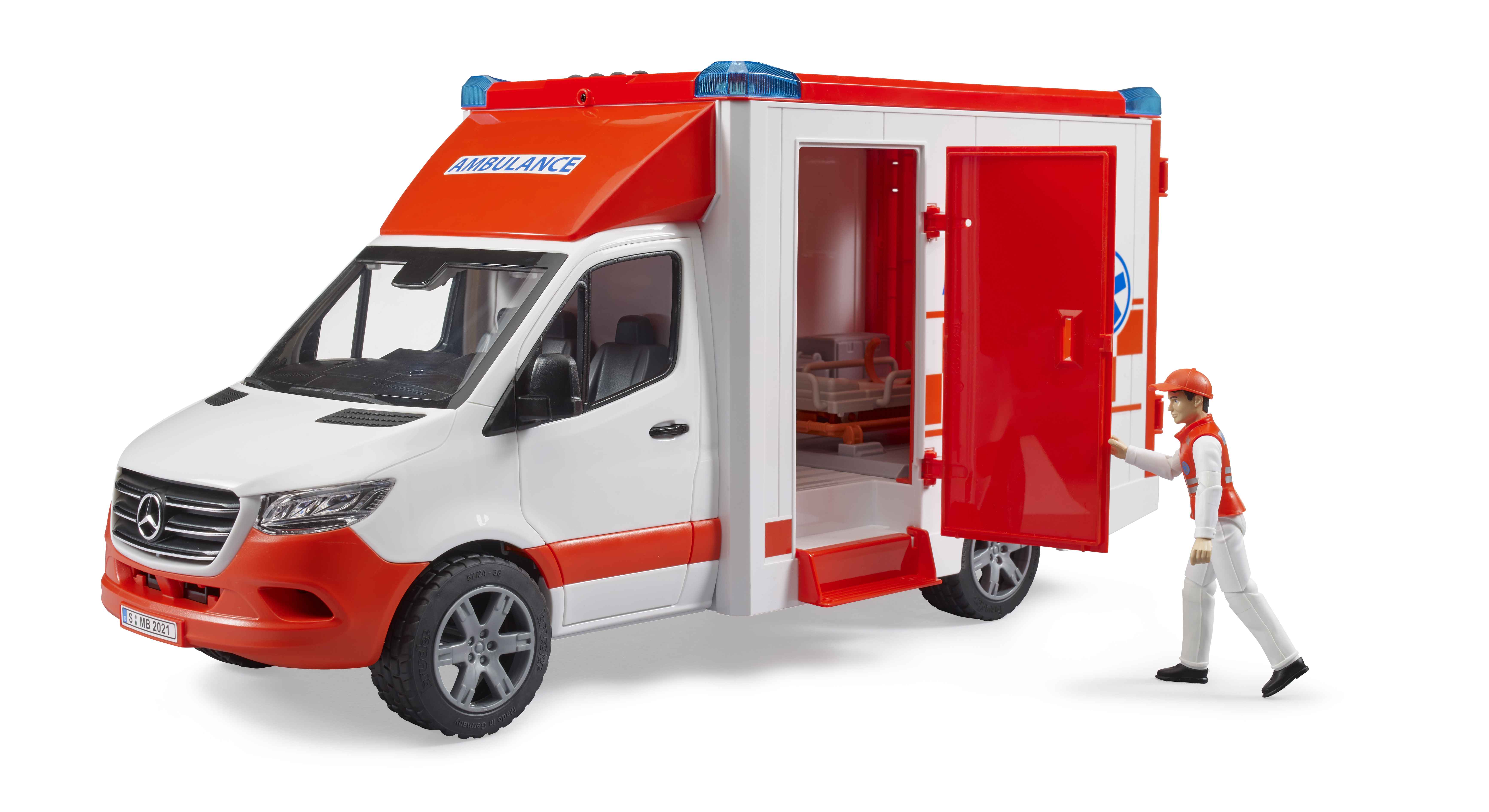 BRUDER 02676 - MB Sprinter Ambulanz mit Fahrer - Bild 5 BRUDER 02676 - MB Sprinter Ambulanz mit Fahrer - Bild 5