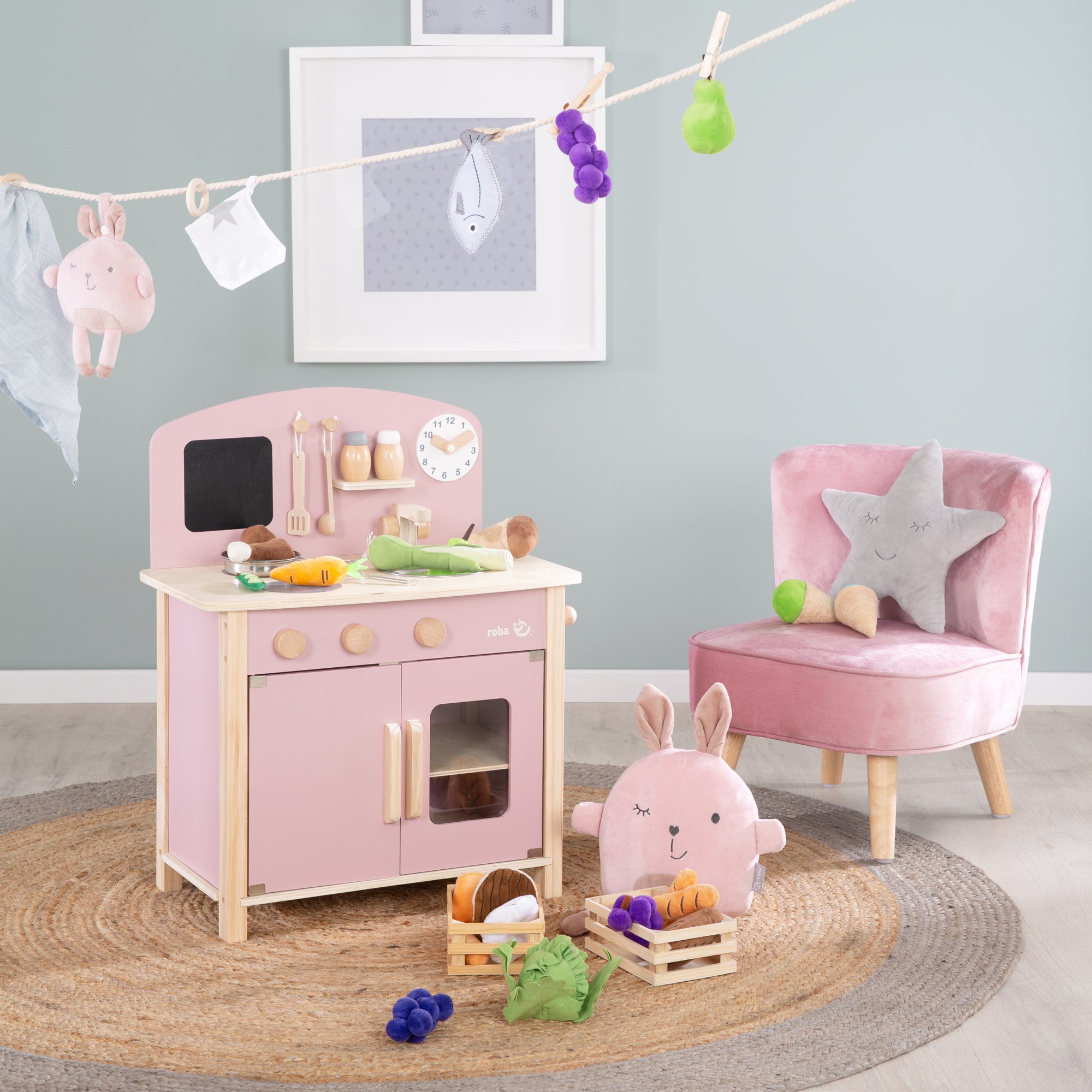 Roba 480211MA Spielküche mauve – Rollenspiel - Bild 5 Roba 480211MA Spielküche mauve – Rollenspiel - Produktbild 5