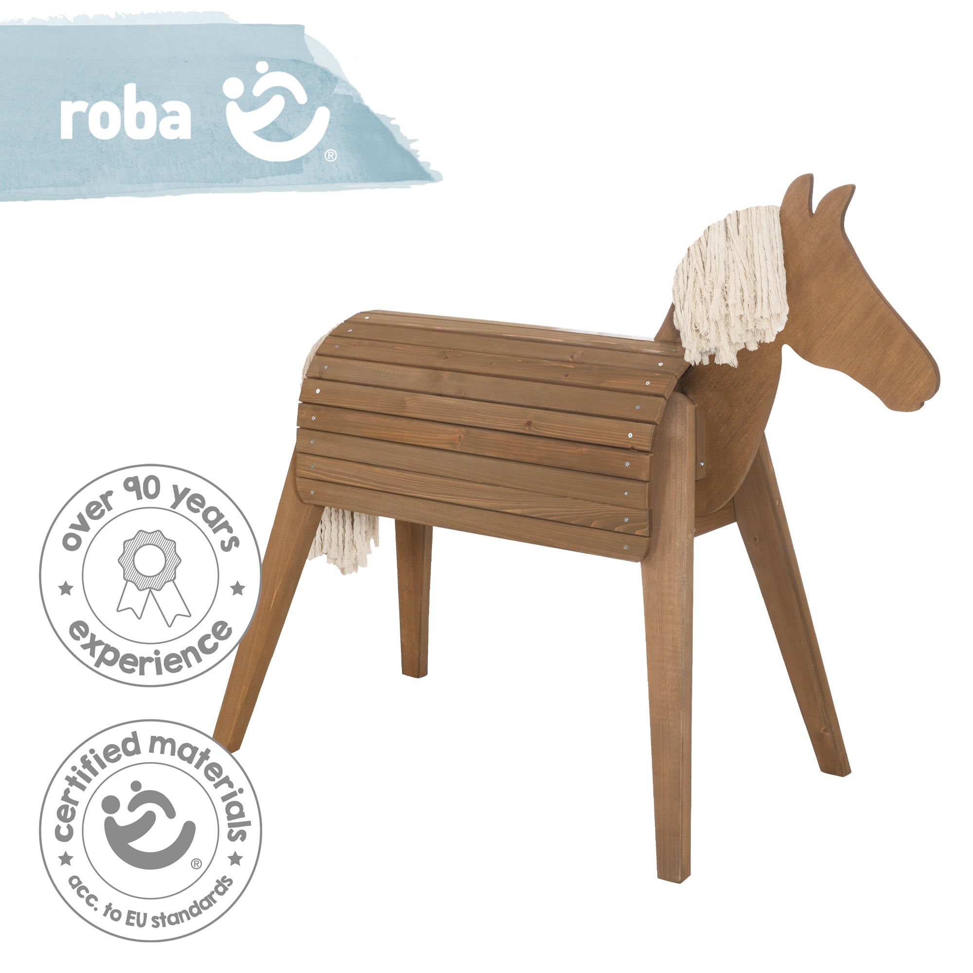 Roba 456022TE Spielpferd Outdoor teakholz farben – Outdoor + - Bild 6 Roba 456022TE Spielpferd Outdoor teakholz farben – Outdoor + - Produktbild 6