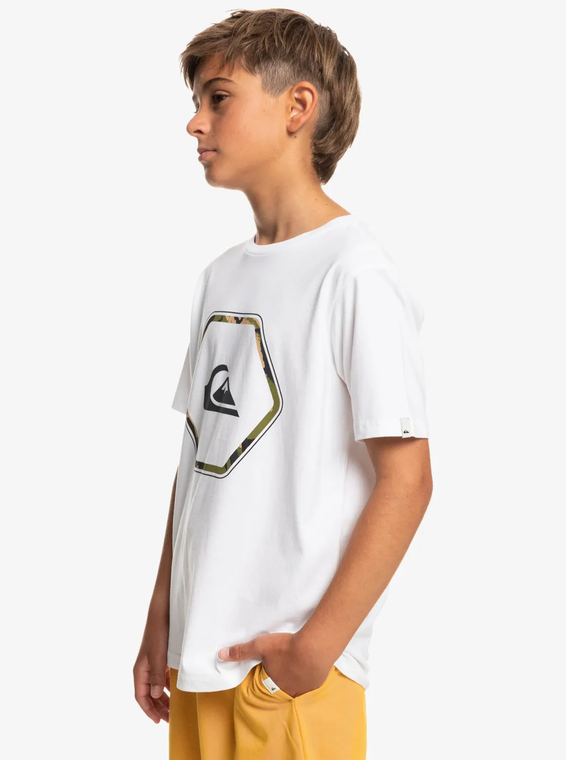 Quiksilver In Shapes - T-Shirt für Jungen 8-16 Weiß GR. S
