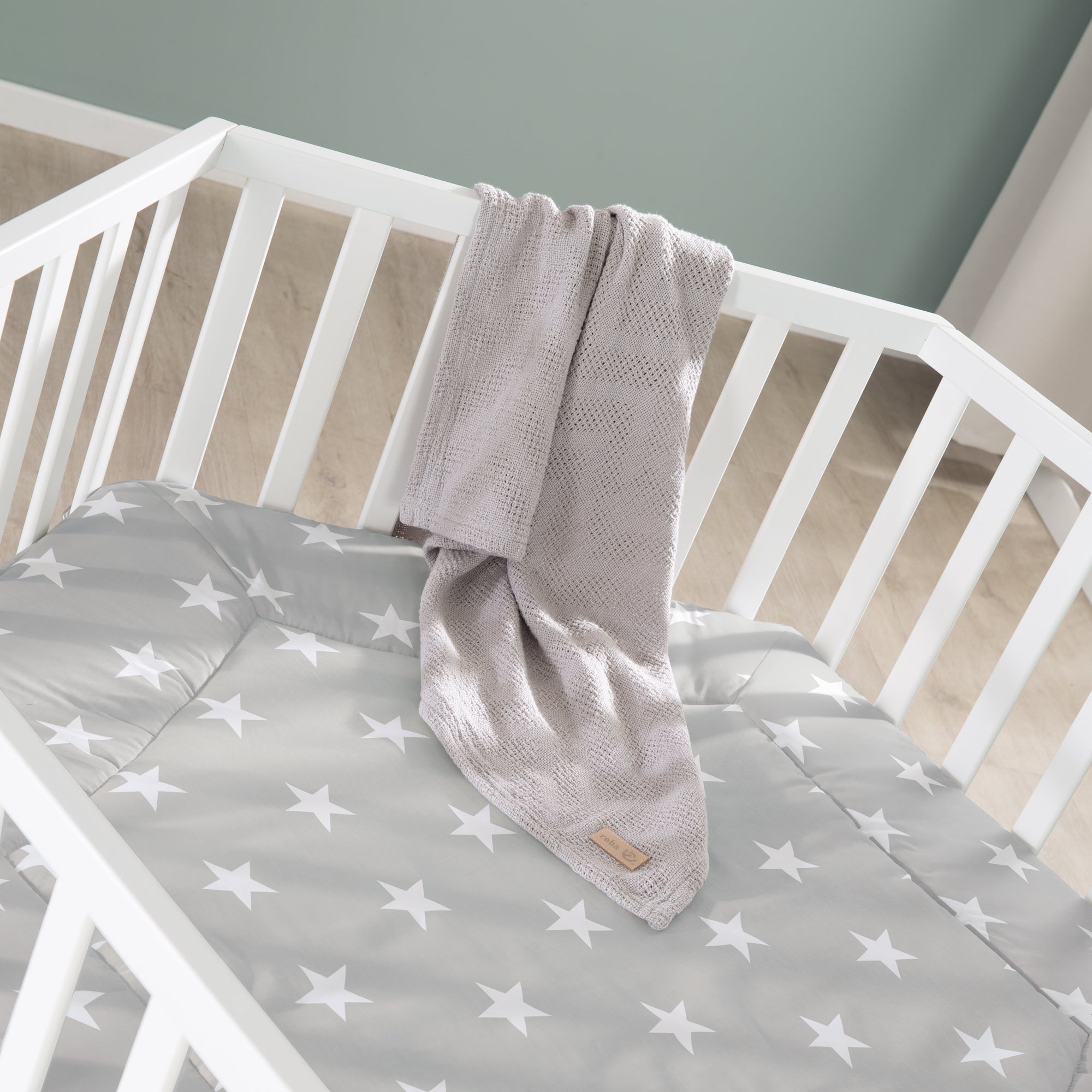 Roba 0232WEV190A Laufgitter 6-eckig Little Stars weiß - Bild 8 Roba 0232WEV190A Laufgitter 6-eckig Little Stars weiß - Produktbild 8