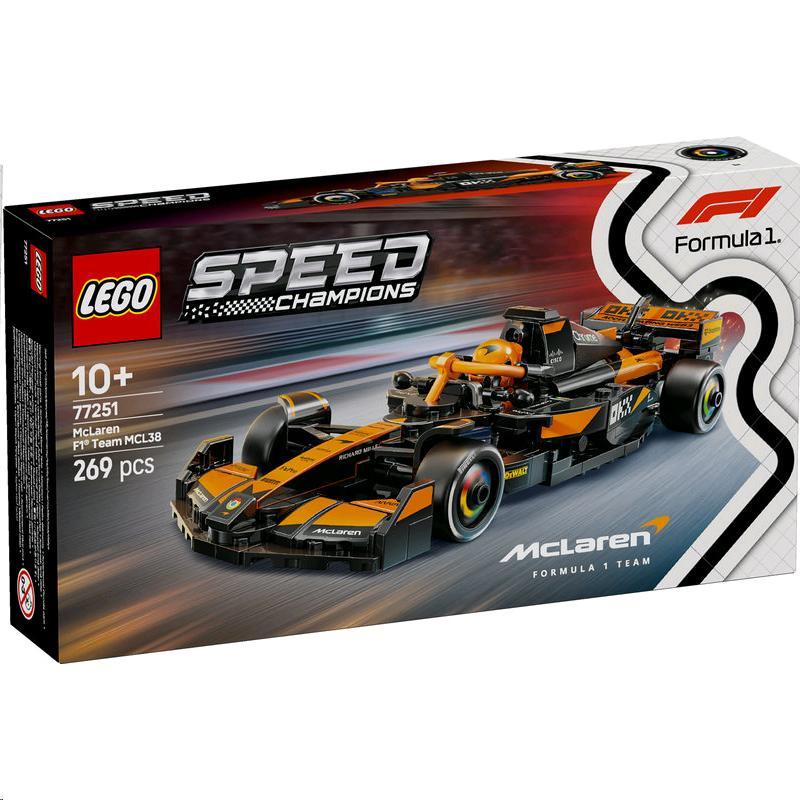 LEGO® Speed Champions 77251 McLaren F1 Team MCL38 Rennauto Auto, Formel Eins, Rennwagen, Fahrzeug, Rad