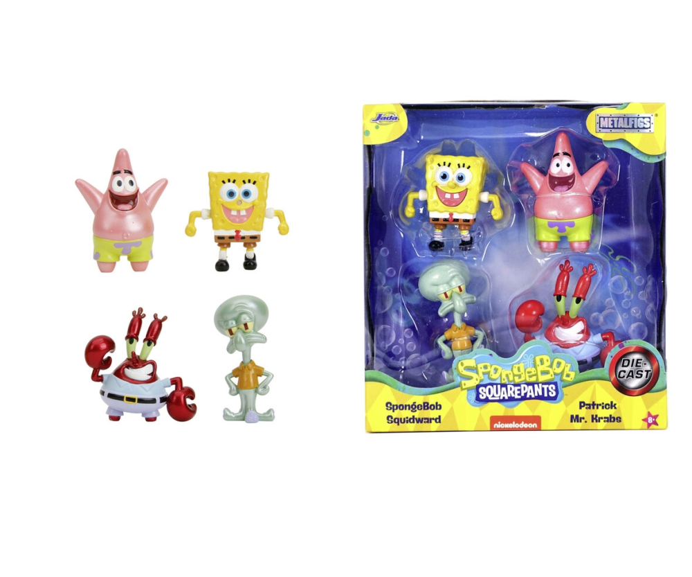 Jada Sponge Bob 4-Pack Figures 2,5" Jada Sponge Bob 4-Pack Figures 2,5"