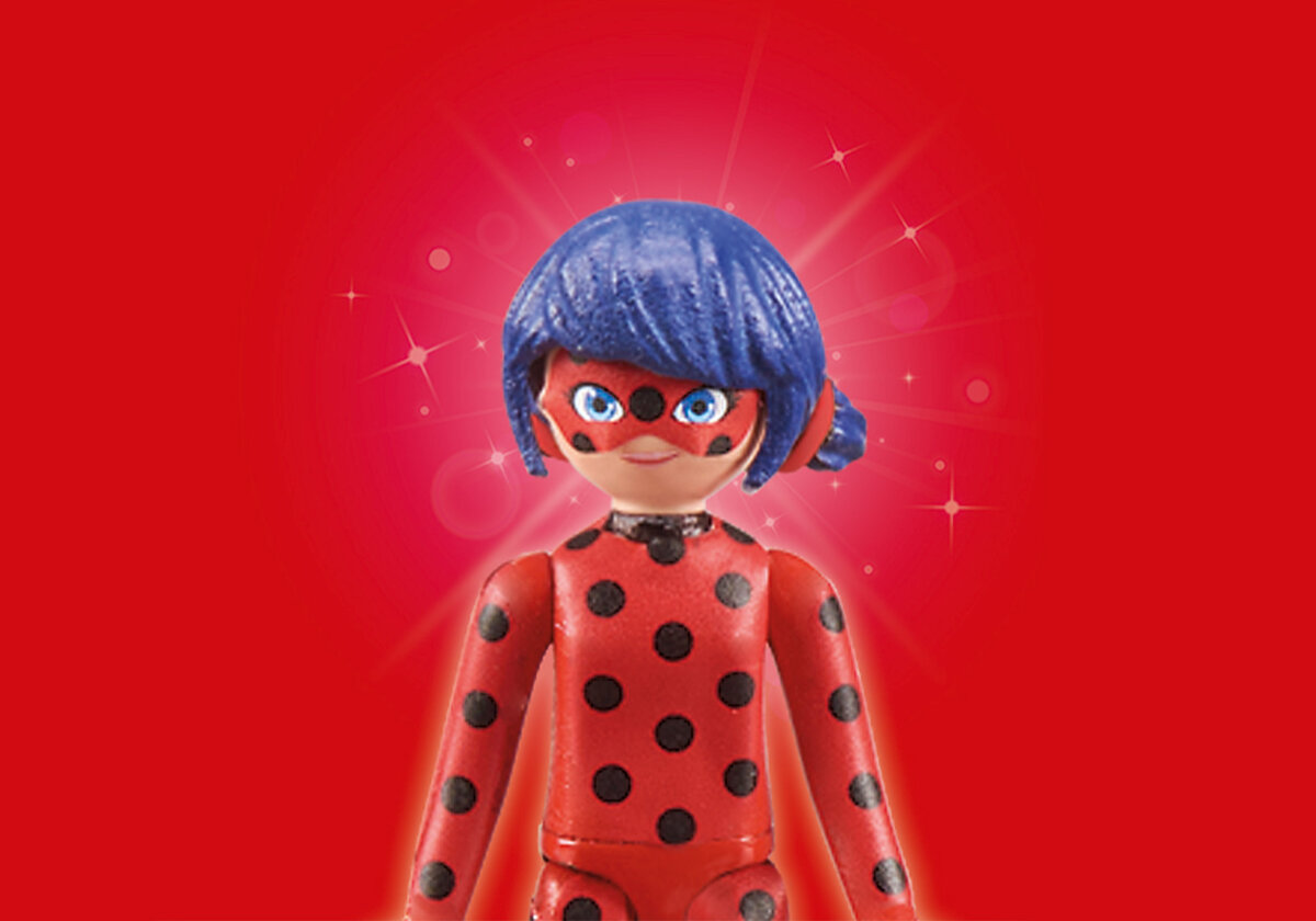 PLAYMOBIL 71336 Miraculous: Marinette & Ladybug Puppe, Spielzeug, Person, Gesicht, Kopf