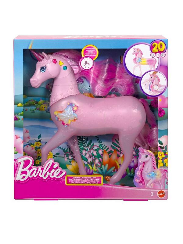 Barbie, funkelnd, leuchtendes, Einhorn, Figur, Tier, Pferd, Säugetier Barbie funkelnd leuchtendes Einhorn