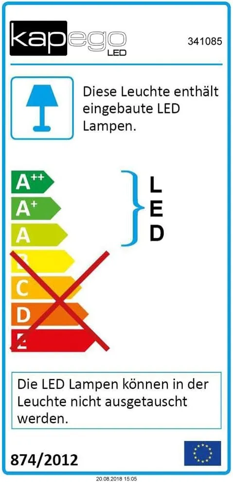 Deko-Light Wandaufbauleuchte Jessy 341085 – LED Innenleuchte 5 W, 3000 K, Silber