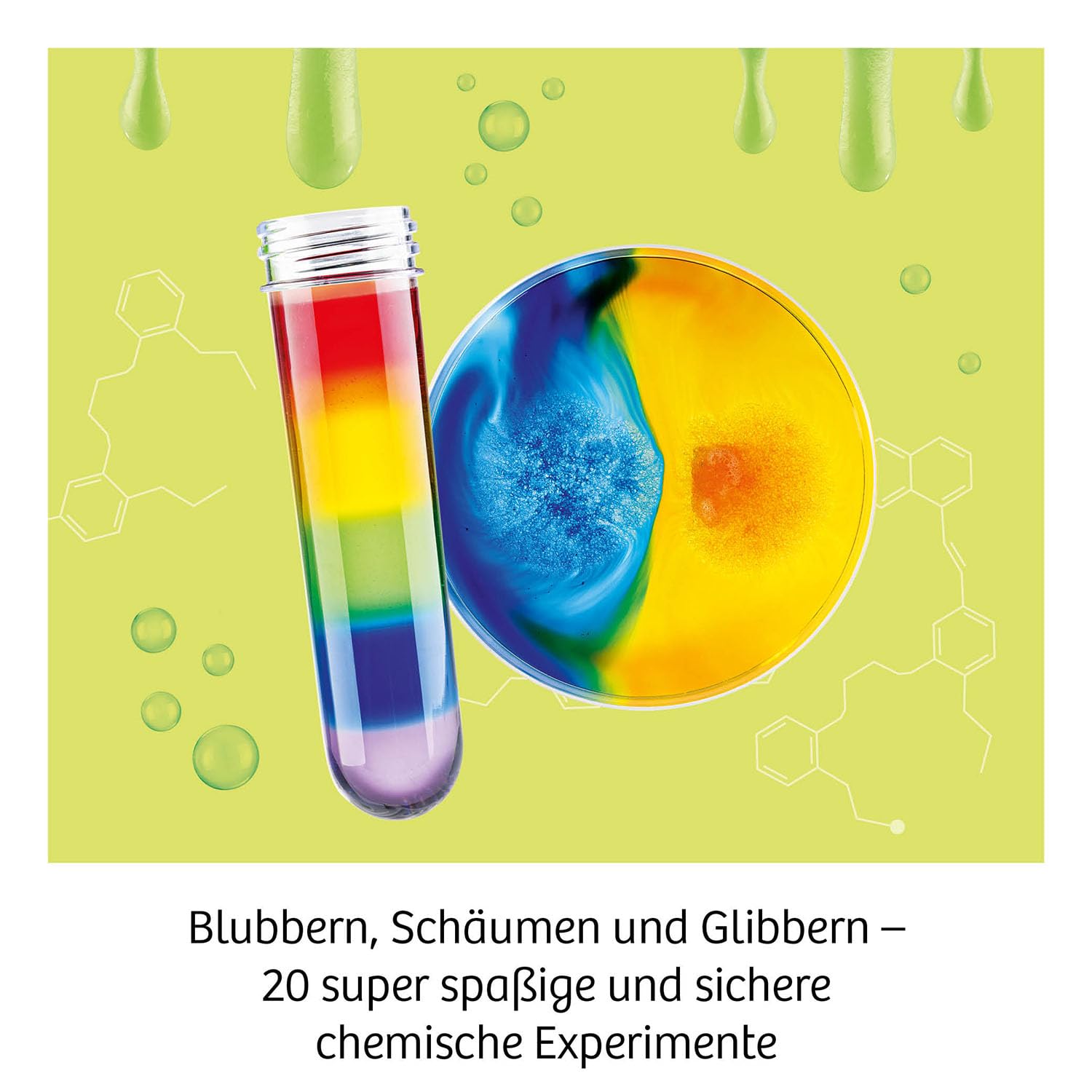 Kosmos Big Fun Chemistry - Faszinierendes Chemielabor Mit Schleim. Farbspielen & Blubber-Effekten 645649