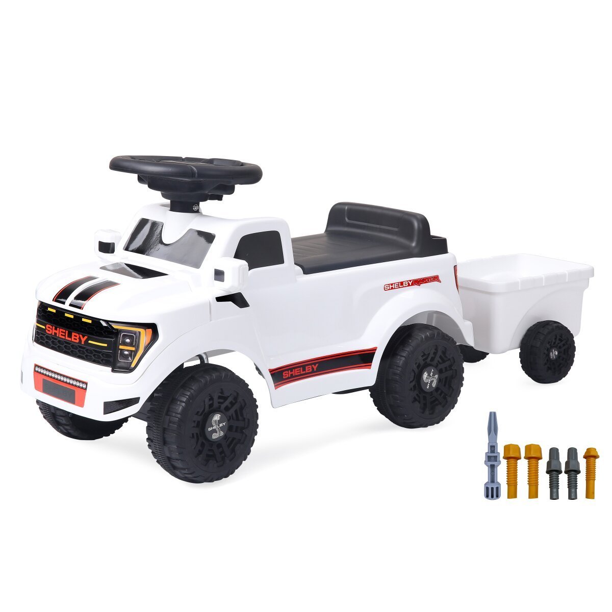 JAMARA Rutscher Shelby Ford F-150 Raptor mit Anhänger weiß ab 18 Monaten JAMARA Rutscher Shelby Ford F-150 Raptor mit Anhänger weiß ab 18 Monaten
