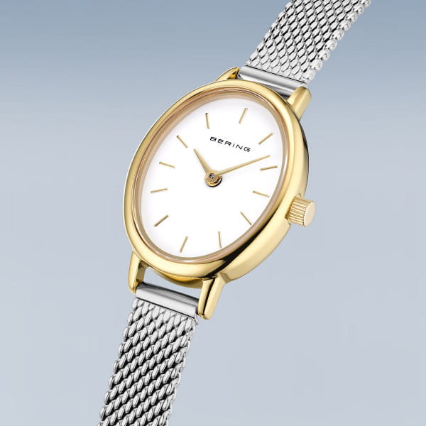 Bering 11020-010 Damenuhr, Milanaise, Silber/Gold Bering 11020-010 Damenuhr, Milanaise, Silber/Gold