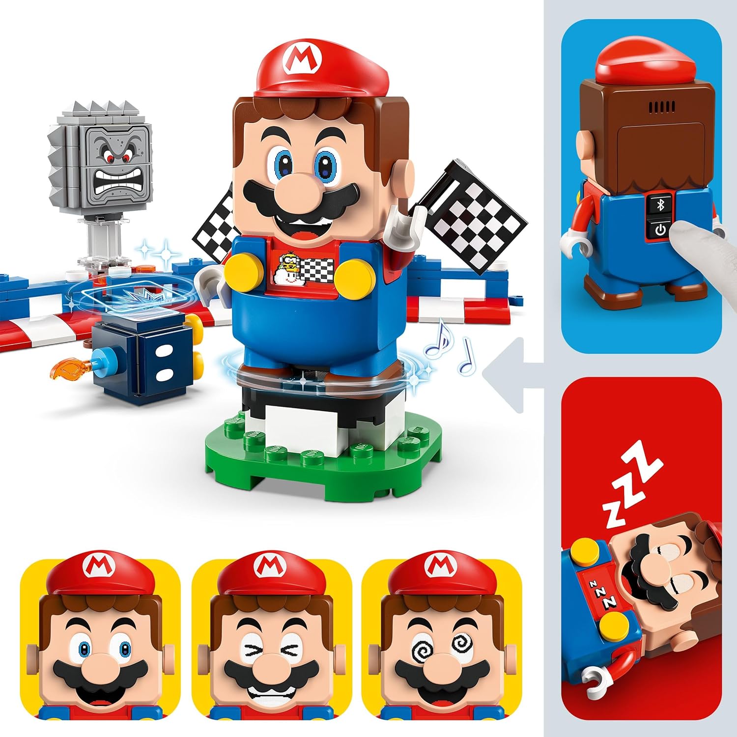 LEGO 76922 Speed Champions BMW M4 GT3 & BMW M Hybrid V8 Doppelset LEGO Speed Champions 76922 BMW M4 GT3 in Weiß und BMW M Hybrid V8 in Schwarz-Weiß mit zwei Rennfahrer-Minifiguren