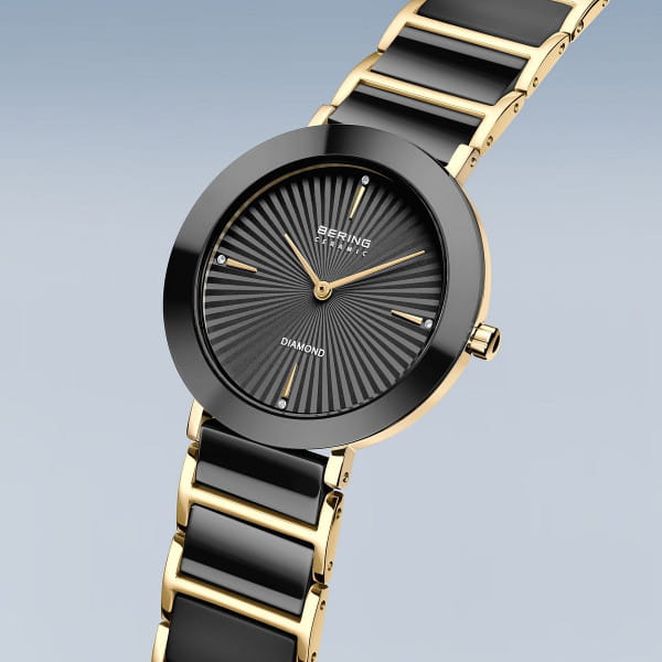 Bering 11435-732-GWP Damen Uhren Set, Armband+uhr Bk/Go