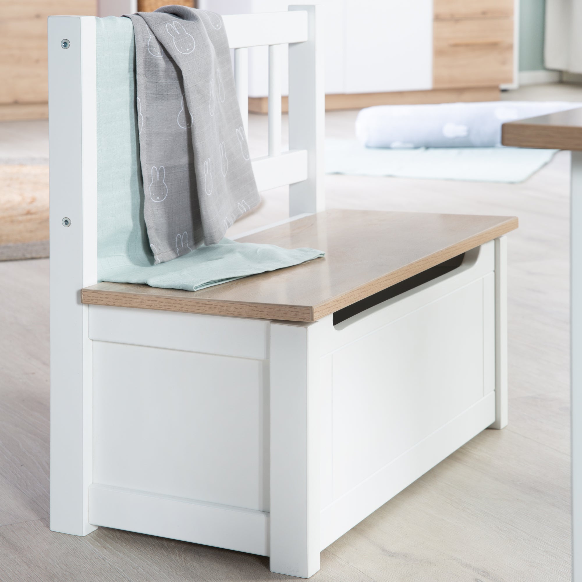 Roba 450050HWE Kindertruhenbank holz weiß – Spielmöbel - Bild 9 Roba 450050HWE Kindertruhenbank holz weiß – Spielmöbel - Produktbild 9