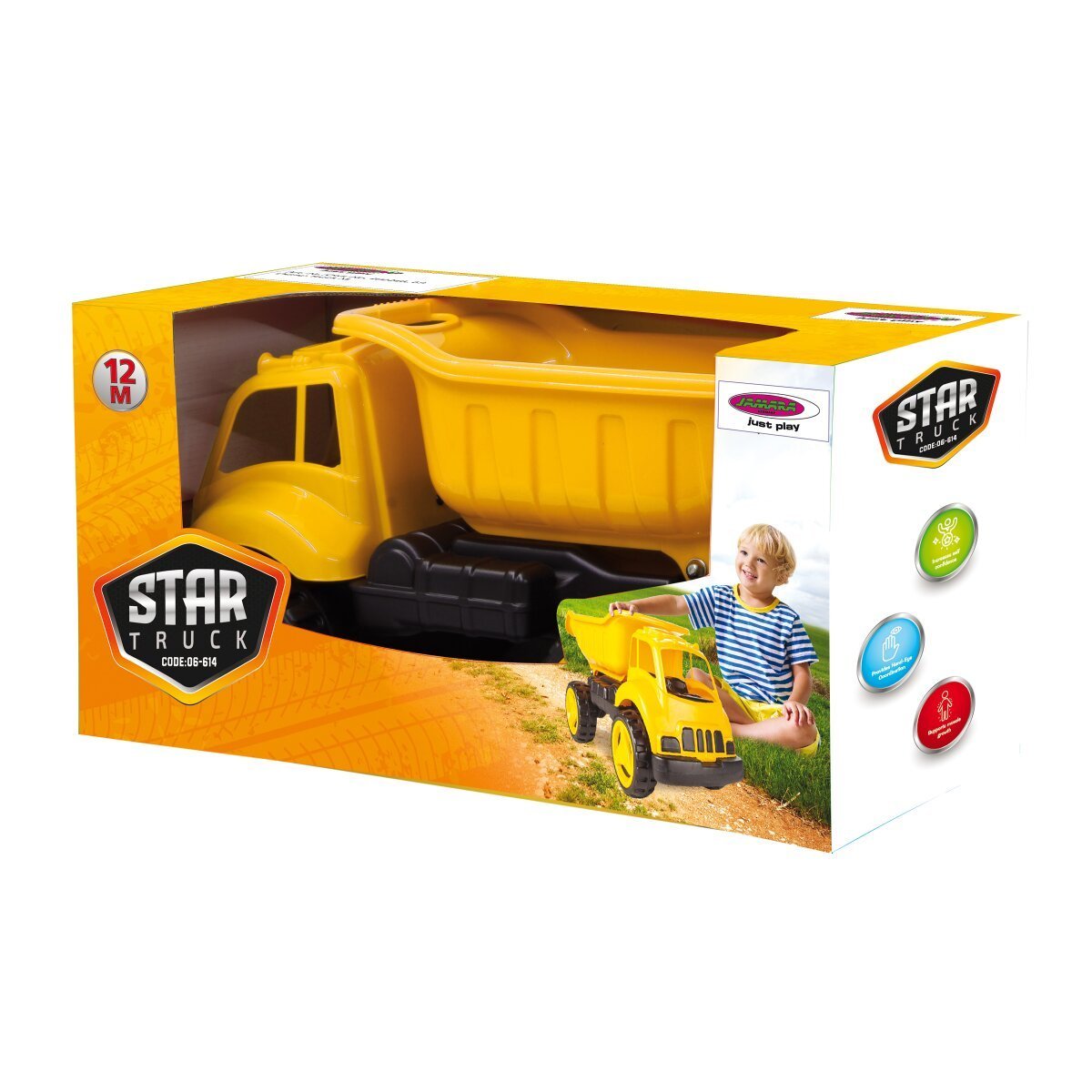 JAMARA Sandkastenauto Dump Truck XL gelb ab 12 Monaten JAMARA Sandkastenauto Dump Truck XL gelb ab 12 Monaten
