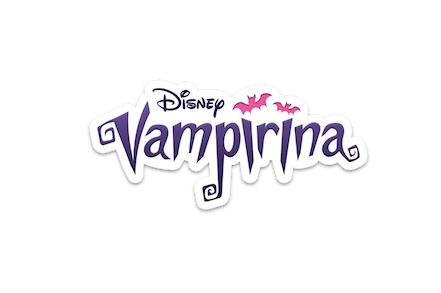 Vampirina Offizielles Serien-Logo Vampirina Logo Offizielles Logo der Disney-Junior-Serie mit Fledermausflügeln