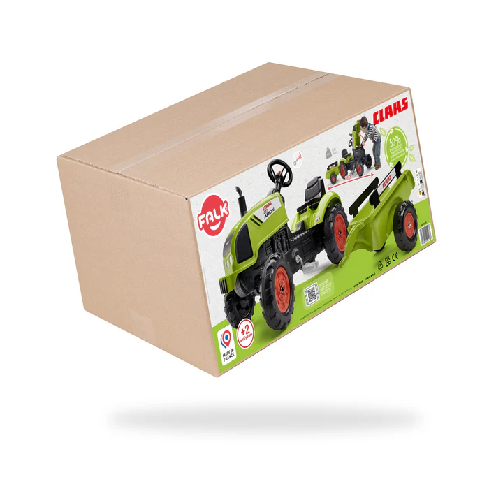 FALK Tret-Traktor Claas mit Hänger FALK Tret-Traktor Claas mit Hänger