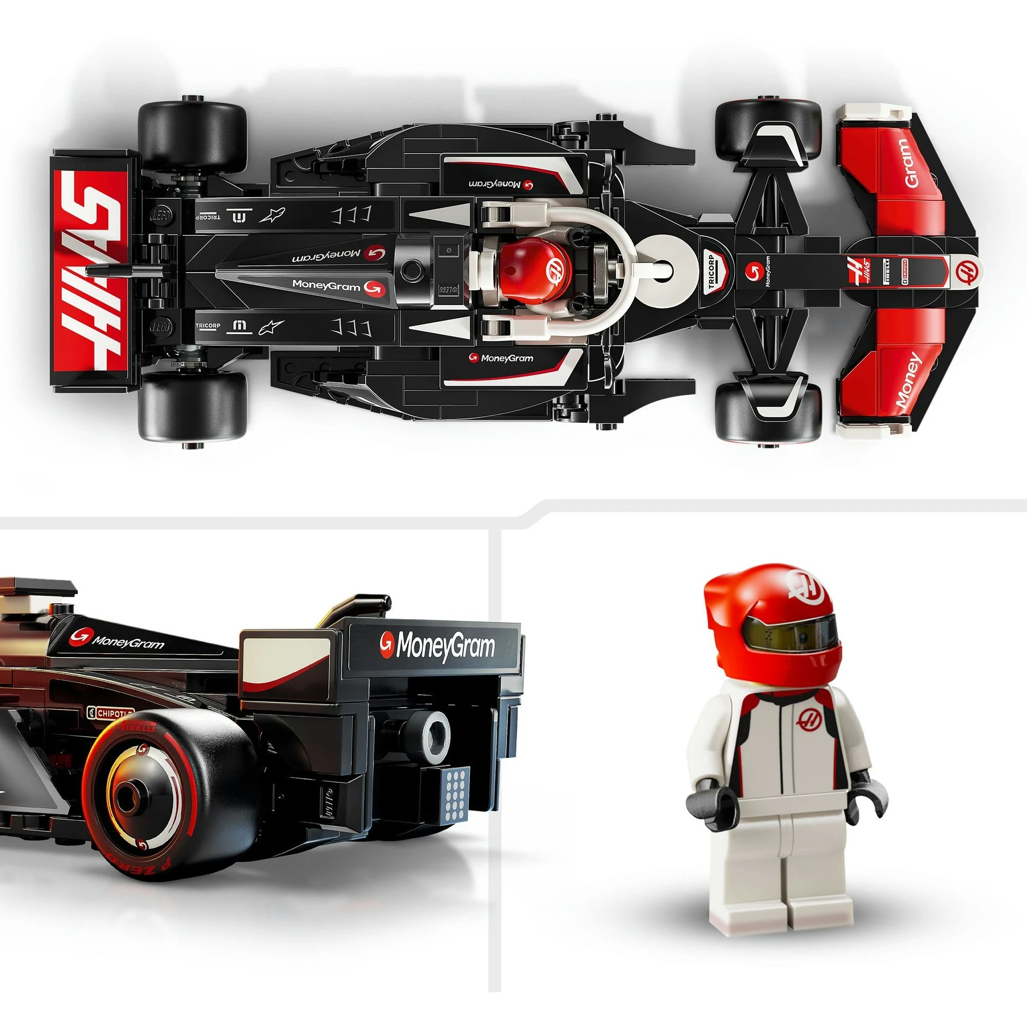 LEGO® Speed Champions MoneyGram Haas F1 Team VF-24 Rennauto 77250 LEGO® Speed Champions MoneyGram Haas F1 Team VF-24 Rennauto 77250
