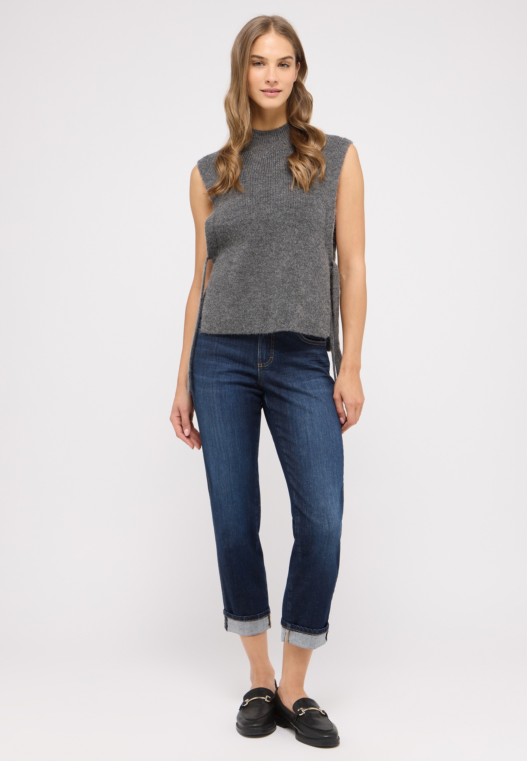 ANGELS 346810930D Damen Jeans Darleen Turn Up 7/8 Straight Fit - Dunkelblau - 4 ANGELS 346810930D Damen Jeans Darleen Turn Up 7/8 Straight Fit - Dunkelblau - 4