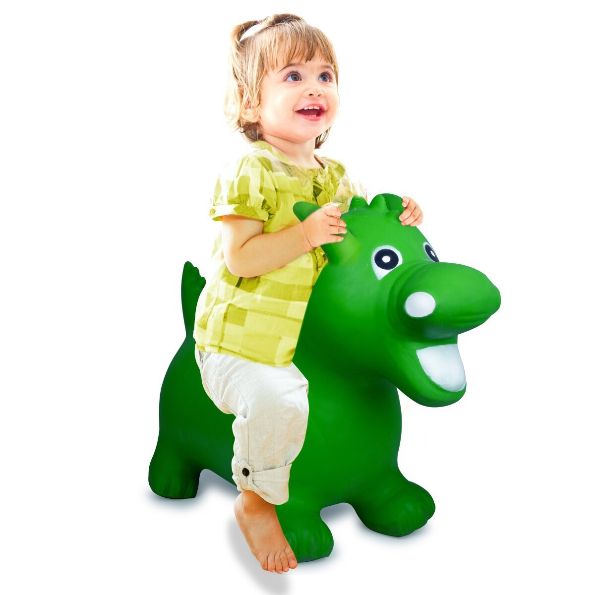 JAMARA Hüpftier Drache HoppyDoo grün mit Pumpe ab 12 Monaten